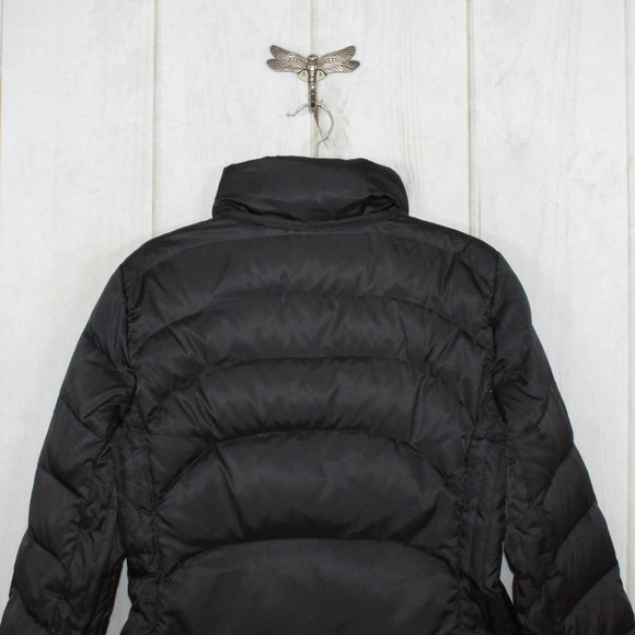 Nautica Black Quilted Insulated Removable Faux Fur Down Puffer Jacket Size M - Picture 12 of 13